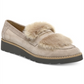 Franco Sarto Women's Harriet Wedge Loafers Shoes Beige Size 7.5 M