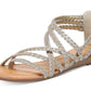 Carlos By Carlos Santana Women's Amara Strappy Sandals Brown Size 10 M