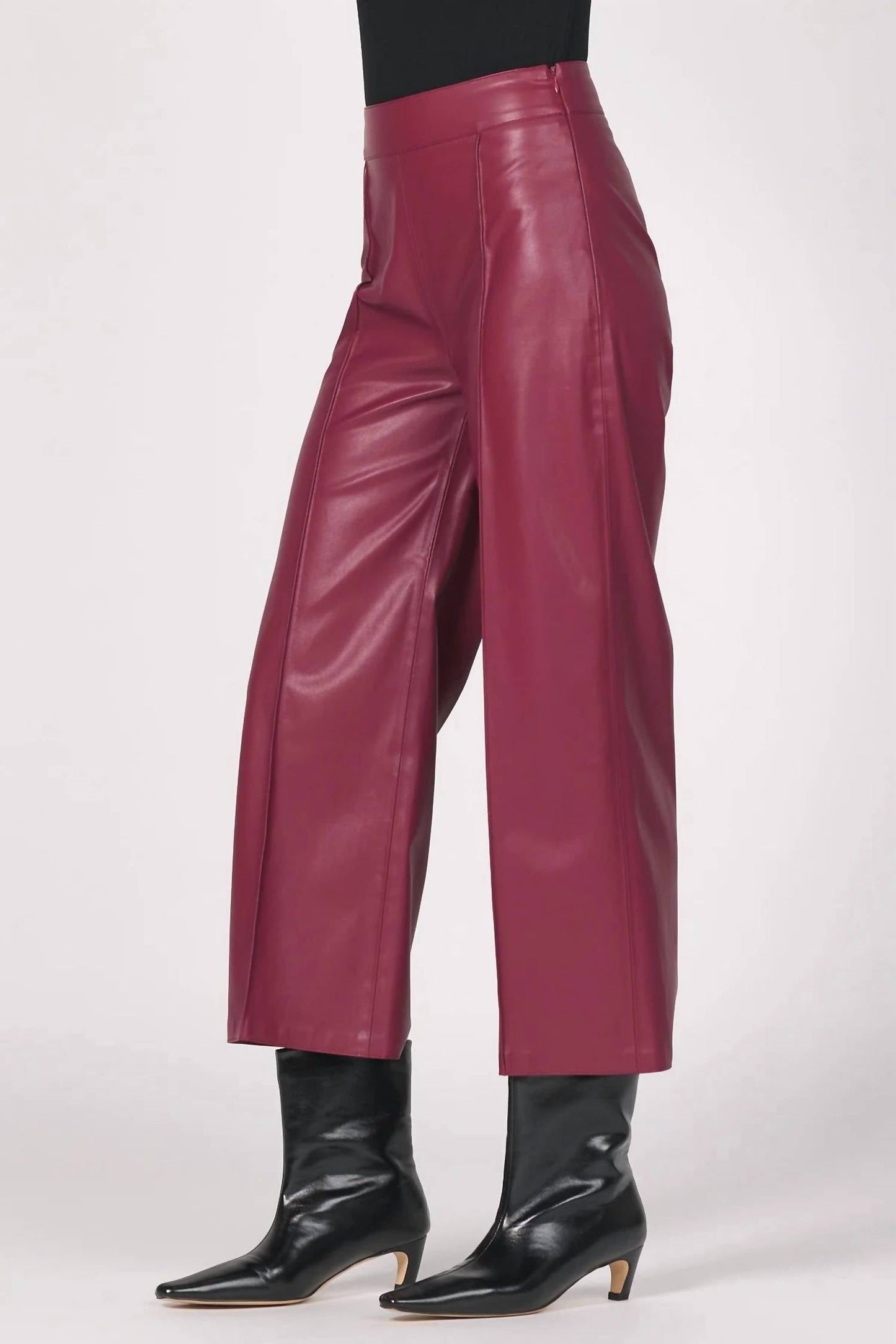 Another Love - Sparkle Wide Leg Leather Pants