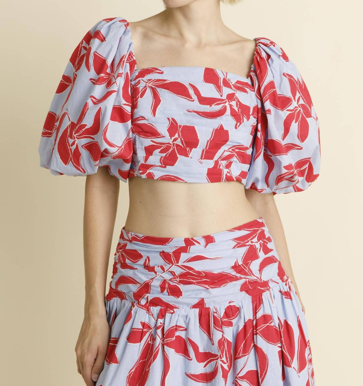 Aureum - Shirred Cropped Top