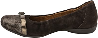 Gabor Women's Buckle Ballet Flat Brown Size 7 B(M) Us