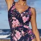 Azura - Flora Gathered Twist One Piece Swimsuit