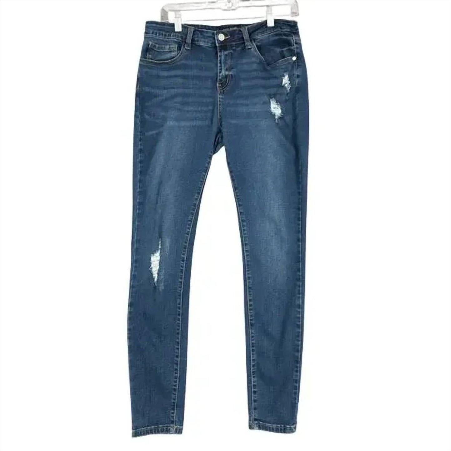 Judy Blue - Women's Mid Rise Distressed Skinny Jean