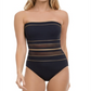 Gottex Women's Bandeau One Piece Swimsuit Black Size 40