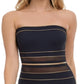 Gottex Women's Bandeau One Piece Swimsuit Black Size 40