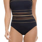 Gottex Women's Bandeau One Piece Swimsuit Black Size 40
