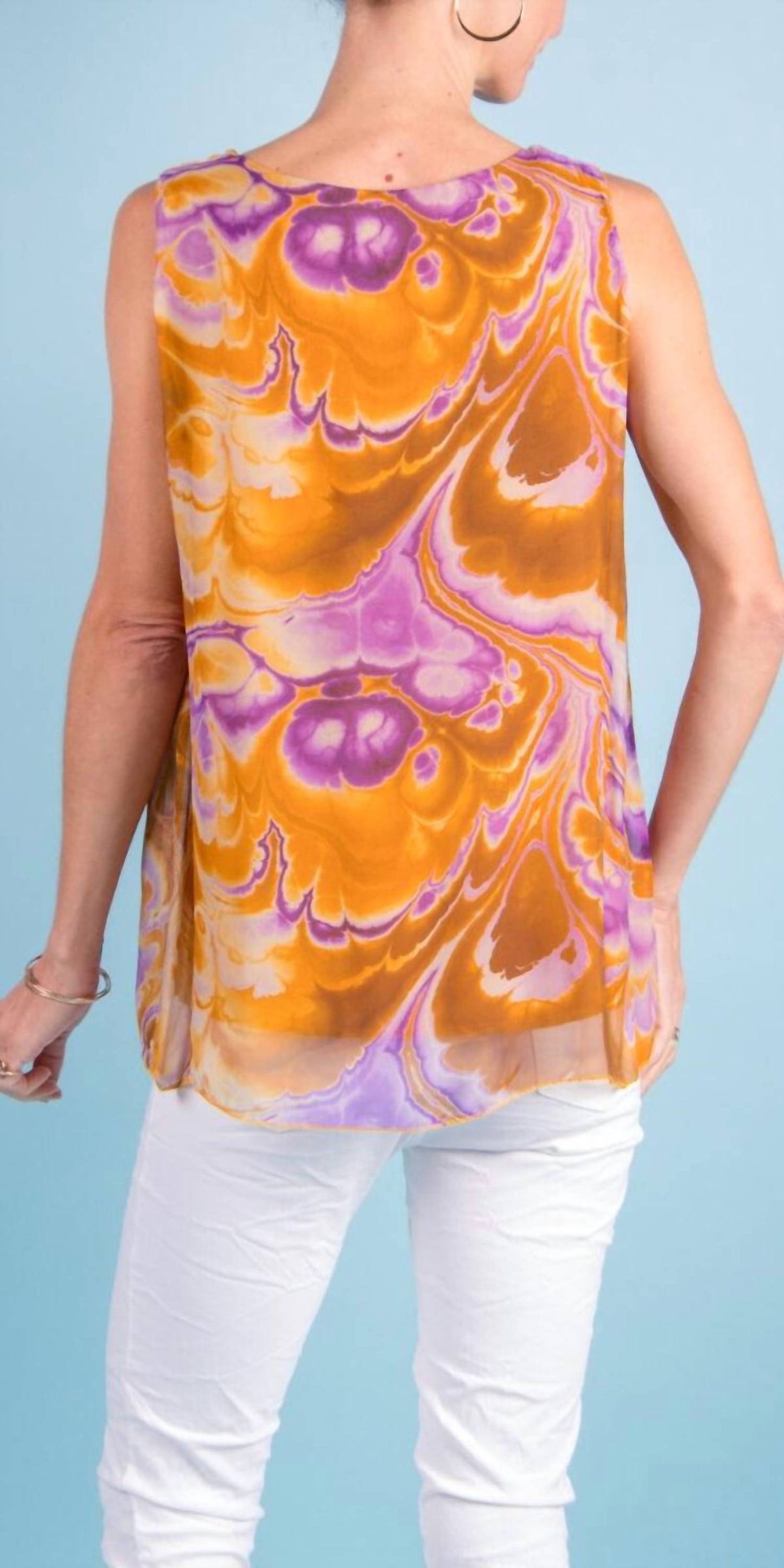 Gigi Moda - Fernanda Swirl Silk Top