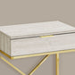 Accent Side Table with Storage Drawer, Spacious Tabletop, Contemporary Design
