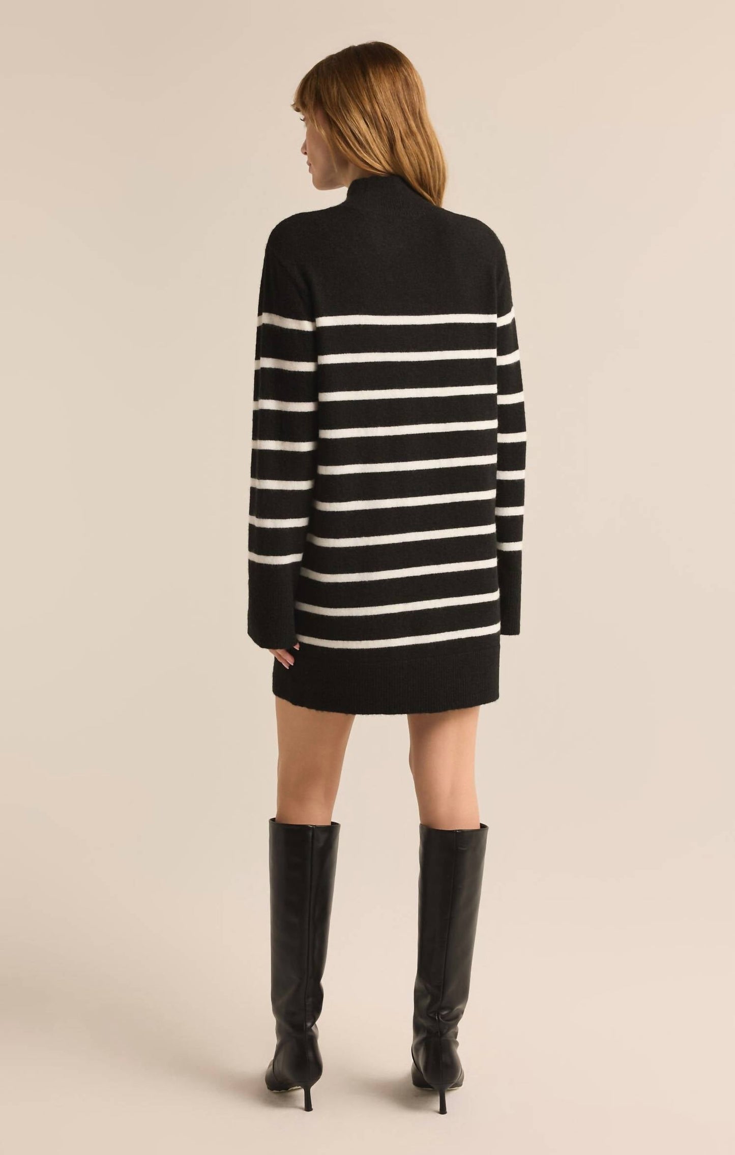 Z Supply - Fin Stripe Turtleneck Sweater Mini Dress
