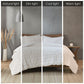Full/Queen Ruched Fur Down Alternative Comforter Set