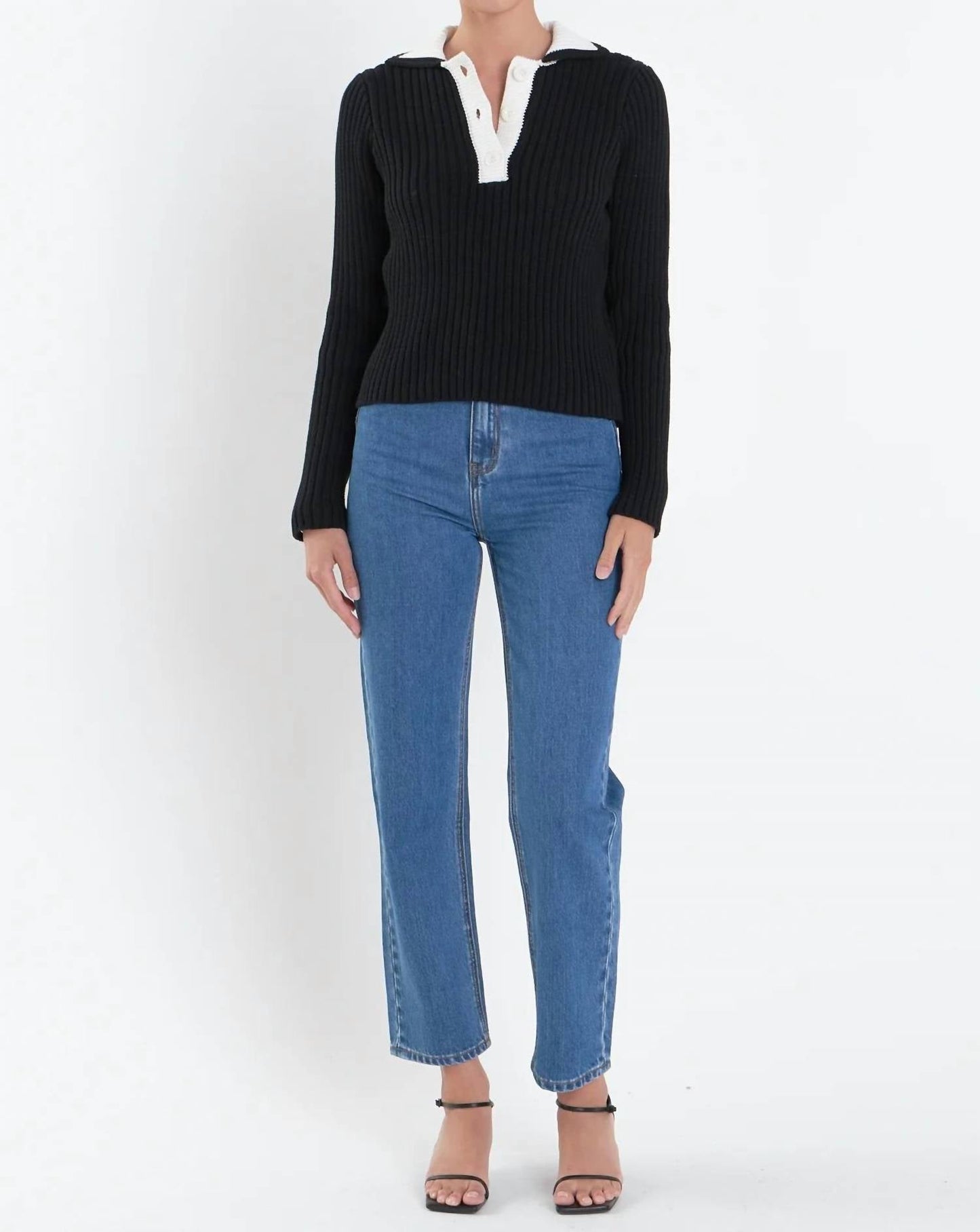 2.7 August Apparel - Caren Polo Knit