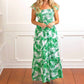 8 Oak Lane - Botanical Smocked Flutter Sleeve Dress