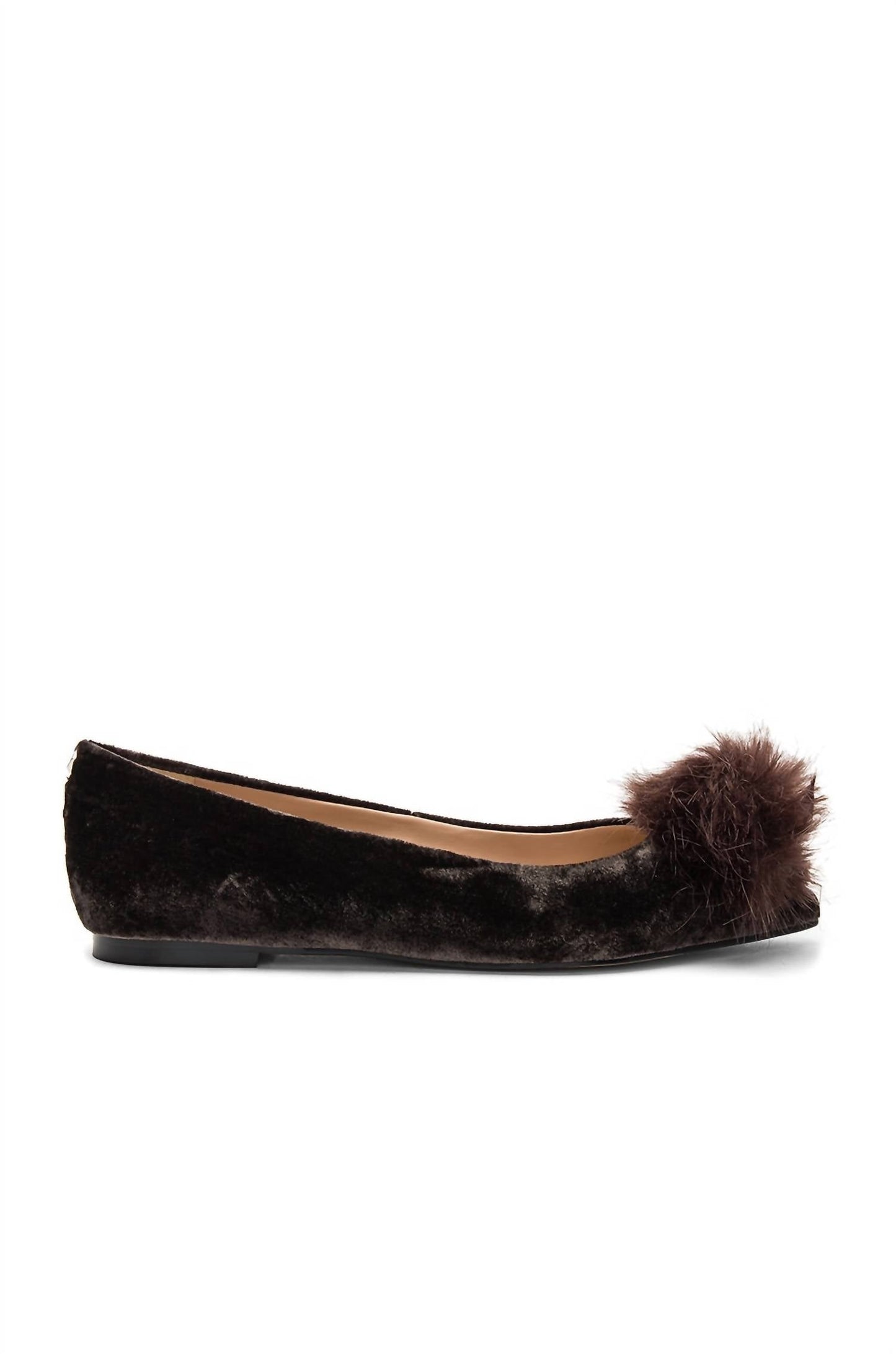 Sam Edelman - Women's Raddie Velvet Flat With Pom