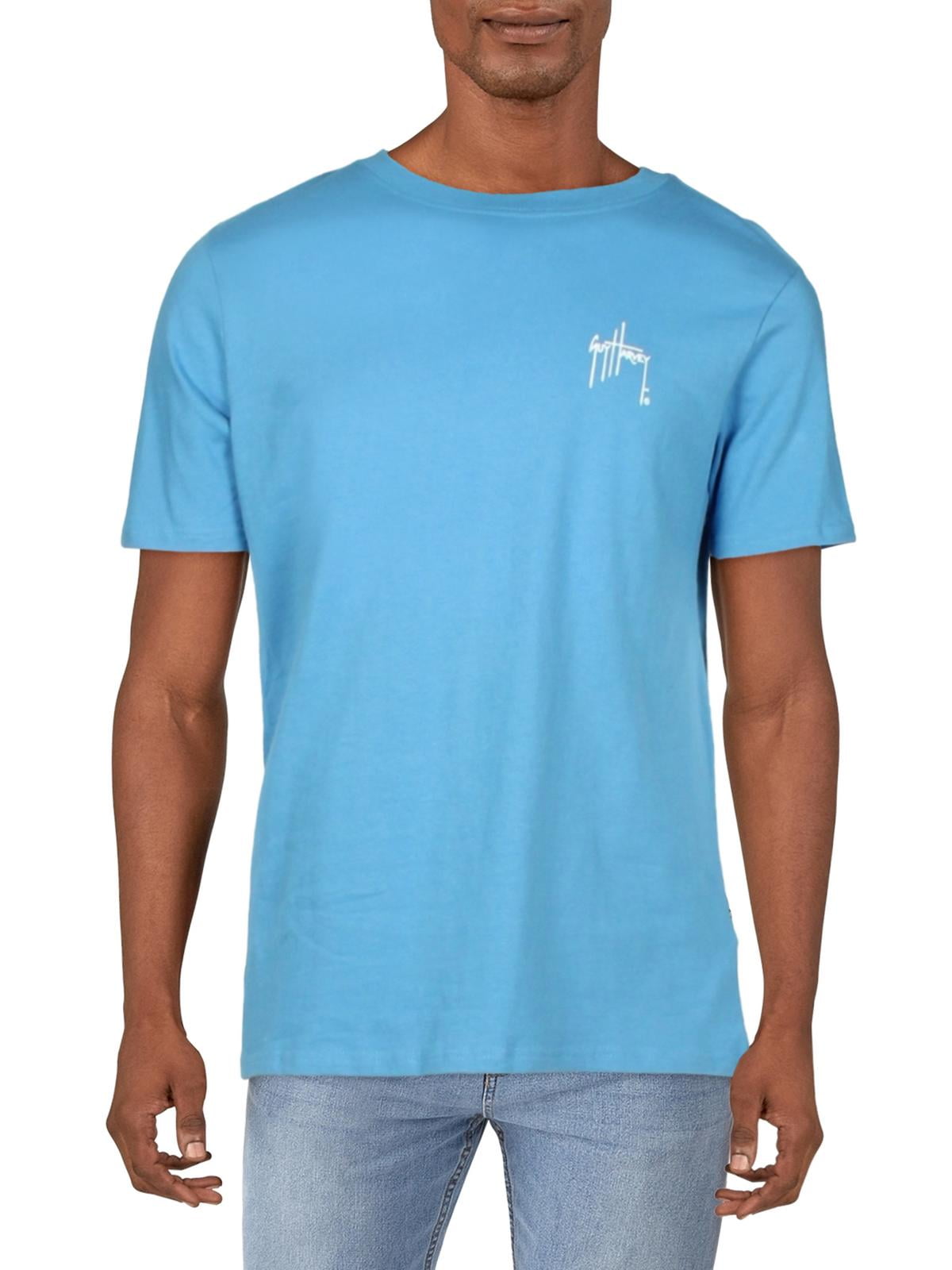 Guy Harvey Men's Short Sleeve Graphic T-Shirt Blue Size Medium