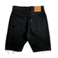 Levi'S - 501 Slouch Ripped Black Button Fly Jeans