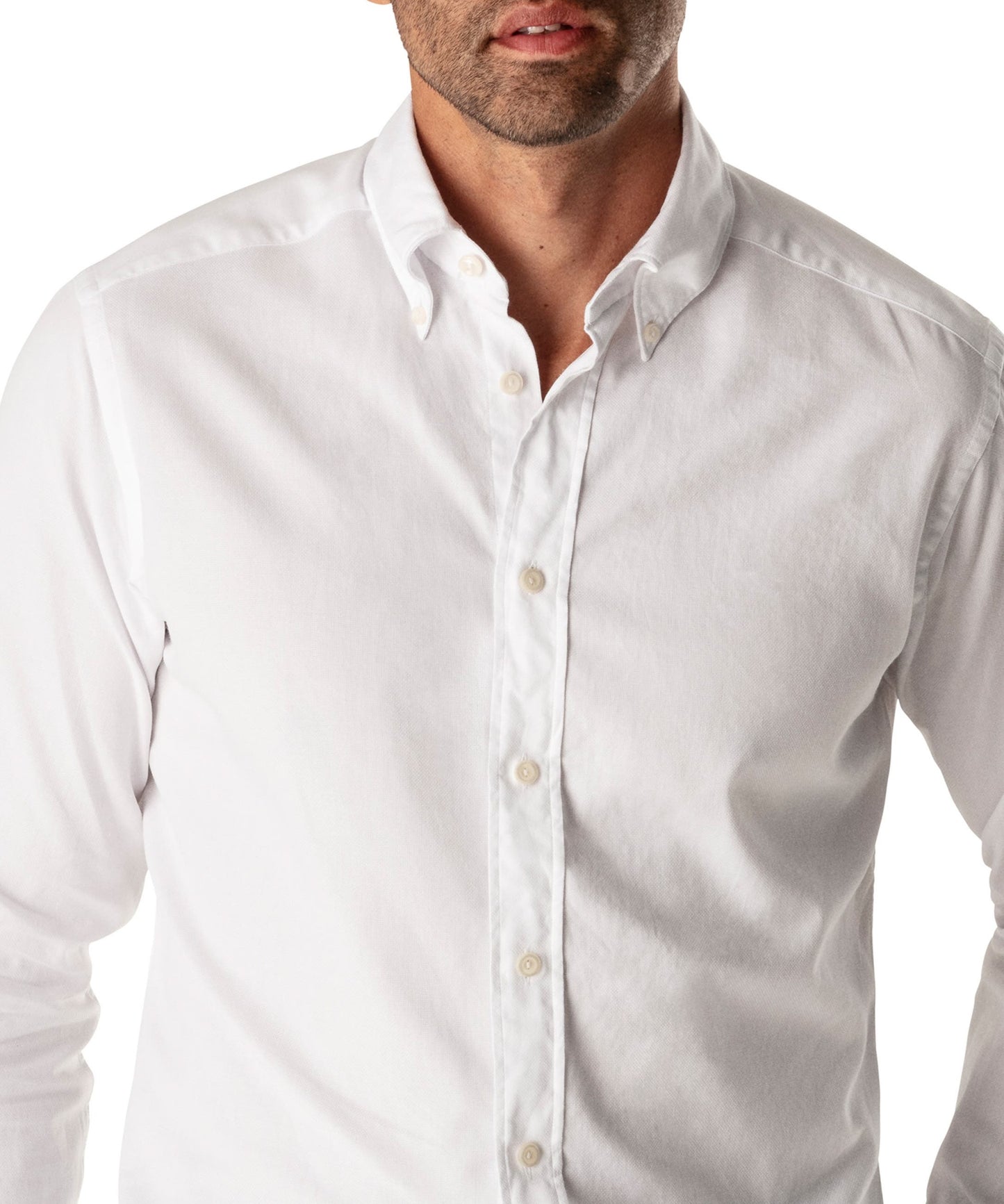 Eton Men's Soft Casual Line Slim Fit Oxford Shirt White Size 16.5