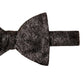 Eton Men's Floral Silk Pre Tied Bow Tie Black Size Regular