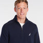 Nautica Men's Big & Tall Quarter Zip Fleece Pullover Blue Size 6XL