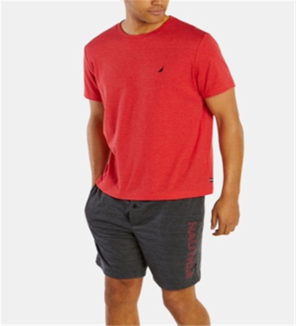 Nautica Men's Pajama T-Shirt Red Size X-Large