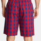 Nautica Men's Cotton Plaid Pajama Shorts Red Size Large