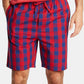 Nautica Men's Cotton Plaid Pajama Shorts Pink Size X-Large