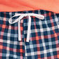 Nautica Men's Classic-Fit Plaid Cotton Sleep Shorts Blue Size XL