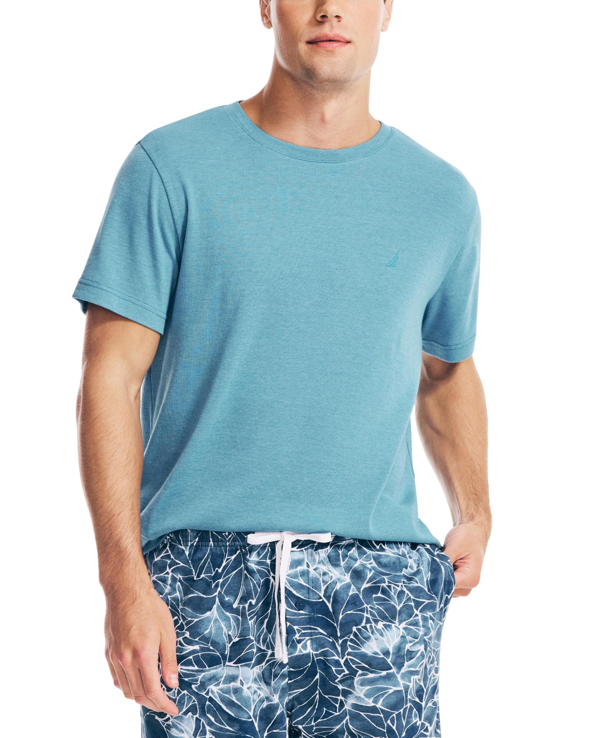 Nautica Men's J Class Sleep T-Shirt Blue Size X-Large