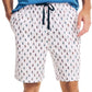 Nautica Men's Classic-Fit Cotton Poplin Sleep Shorts White Size Large