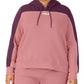 Fila Women's Vigor Colorblocked Long Sleeve Hoodie Red Size 1X
