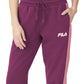 Fila Women's Vigor Mid Rise Colorblocked Fleece Joggers Purple Size 3X