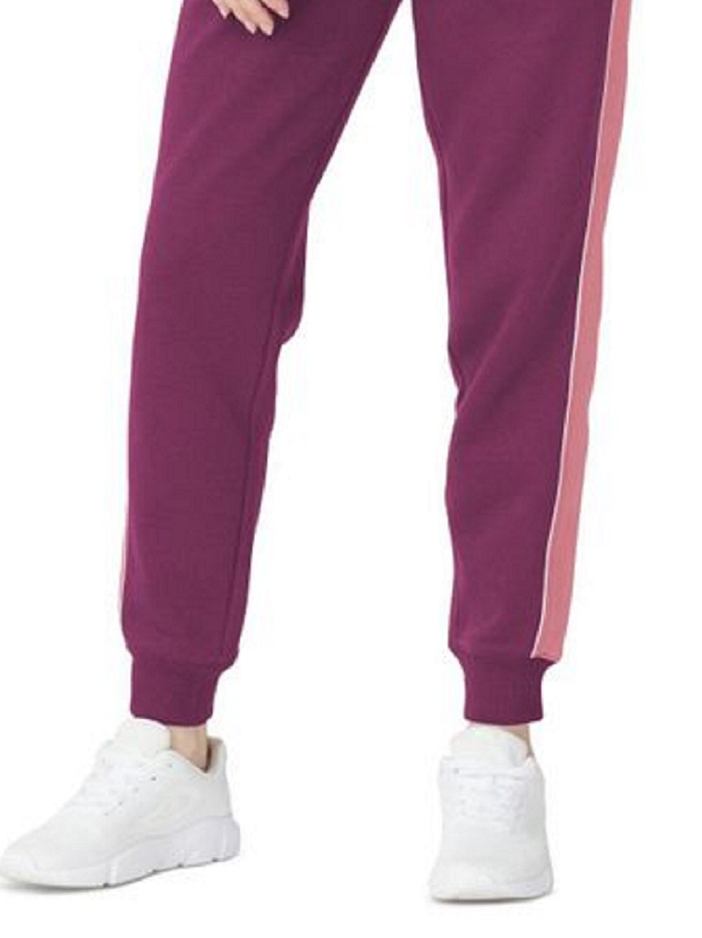 Fila Women's Vigor Mid Rise Colorblocked Fleece Joggers Purple