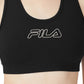 Fila Women's Bloom Logo Pullover Jersey Sports Bra Black Size 3X