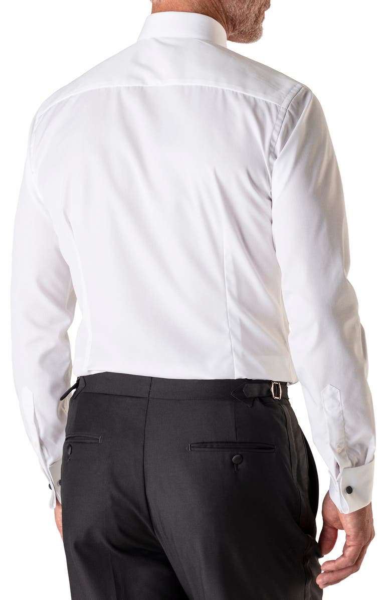 Eton Men's Slim Fit Pleated Bib Tuxedo Shirt White Size 17