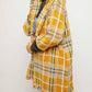 Davi & Dani - Plaid Long Sleeve Jacket - Plus
