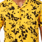 INC International Concepts Men's Samuel Casual Printed Button Down Shirt Yellow Size X-Large
