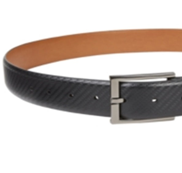 Alfani Men's Basketweave Dress Belt Black Size X-Large