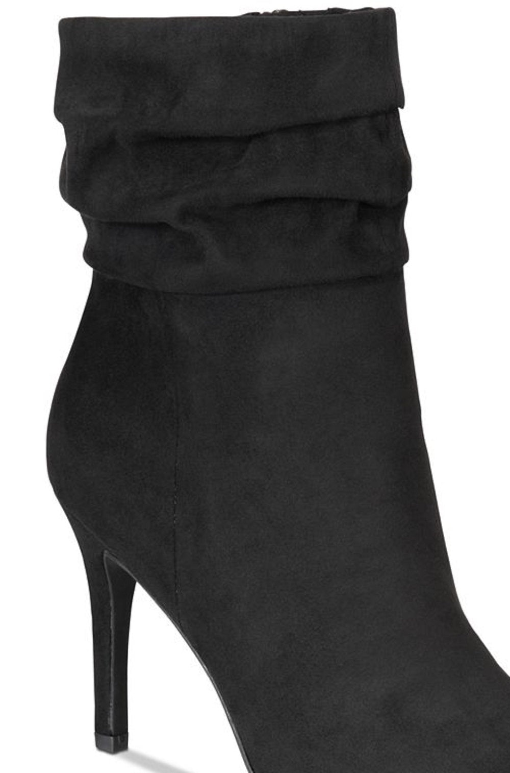 Material Girl Women's Petra Open Toe Heeled Ankle Boots Black Size 7.5 M