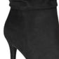 Material Girl Women's Petra Open Toe Heeled Ankle Boots Black Size 9 M