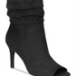 Material Girl Women's Petra Open Toe Heeled Ankle Boots Black Size 9 M