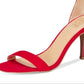 Material Girl Women's Blaire Two Piece Dress Sandals Red Size 7 M