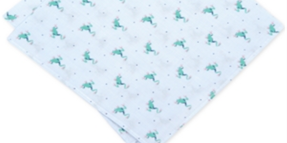Bar III Men's Frog Striped Business Pocket Square Blue Size  Regular