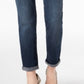 INC International Concepts Women's Curvy Fit Boyfriend Jeans Blue Size 10