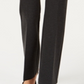 Alfani Women's Faux Leather Trim Wide Leg Trousers Gray Size 16X4.5