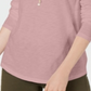 Style & Co Women's Long Sleeve Crewneck Top Pink Size X-Large