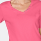 Karen Scott Women's Cotton V Neck T-Shirt Pink Size Large