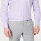 Tasso Elba Men's Classic Regular Fit Non Iron French Cuff Dress Shirt Purple Size 34X35