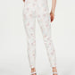 Style & Co Women's Floral Print Skinny Jeans Brown Size 4