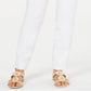 Charter Club Women's Tummy Slimming Straight Leg Jeans White  Size 14