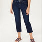 Charter Club Women's Tummy Control Bristol Capri Jeans Blue Size 8