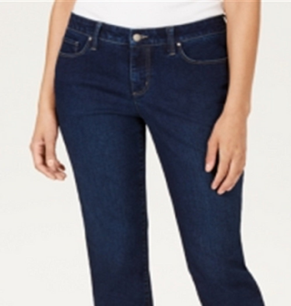 Charter Club Women's Tummy Control Bristol Capri Jeans Blue Size 8